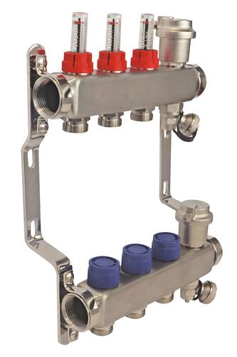 Collecteur PCBT 3 départs en inox - SOMATHERM